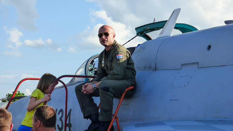 Jedan od pilota iz EBA na AirVg18.