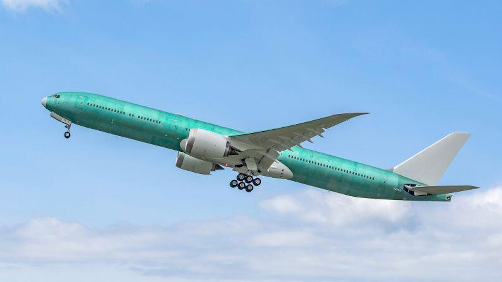 Boeing flies first Lufthansa 777-9 with fully fitted cabin - AvioRadar